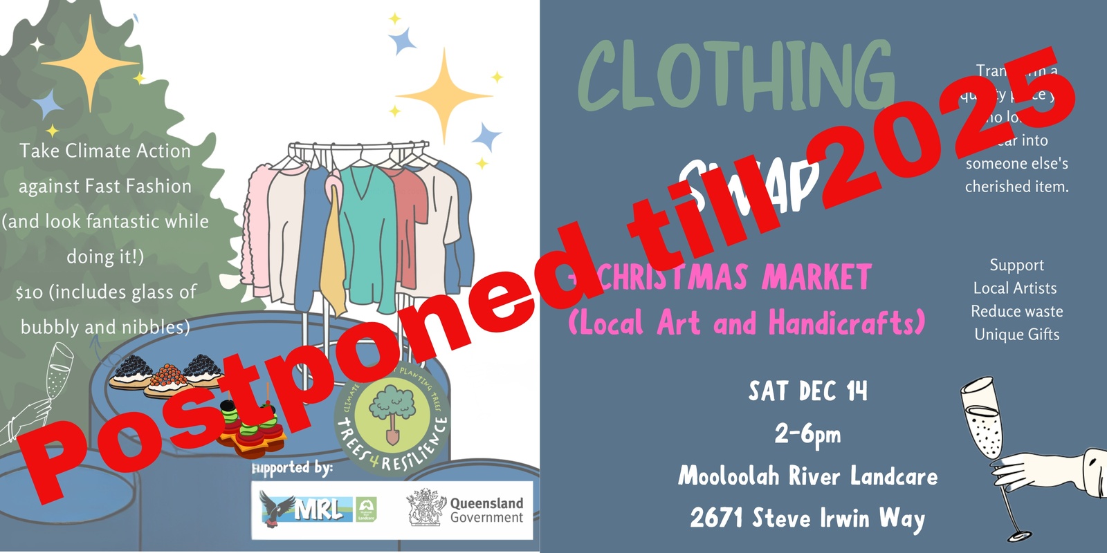 Banner image for (POSTPONED to 2025) Clothing Swap & Art and Handicraft Market