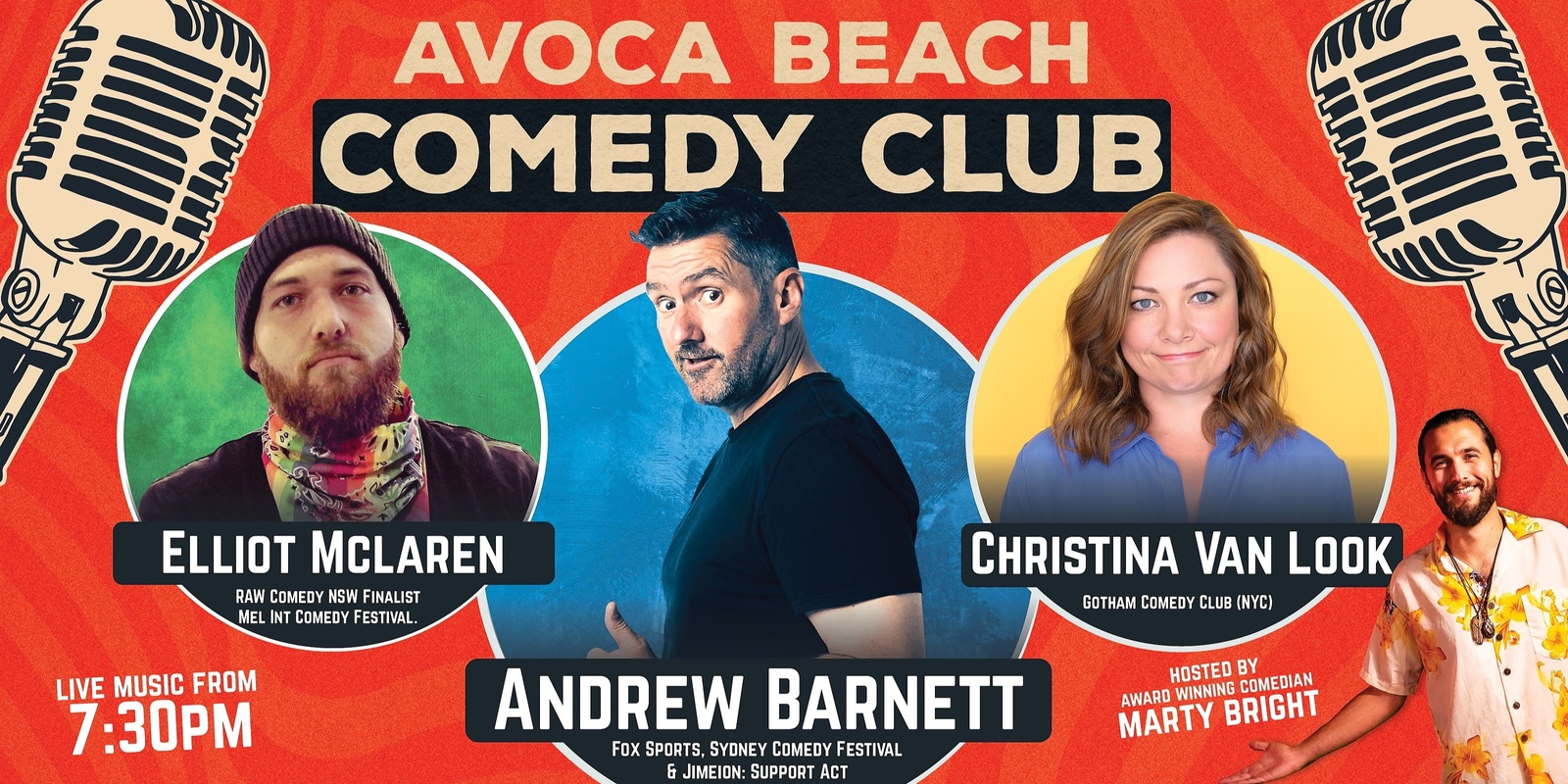 Banner image for Avoca Beach Comedy Club - July 2024