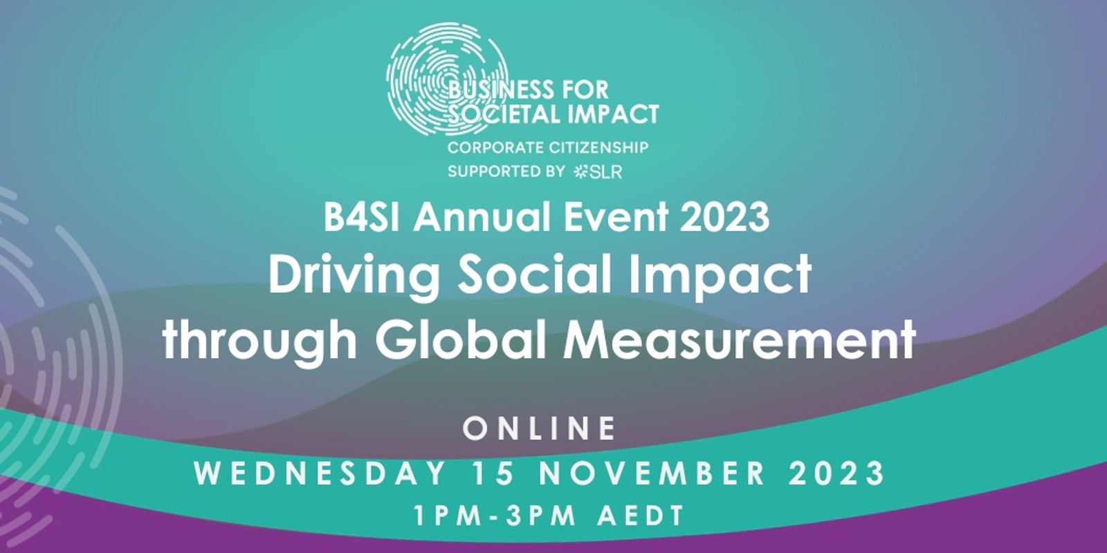 Banner image for B4SI APAC Annual Event 2023 - Driving Social Impact through Global Measurement