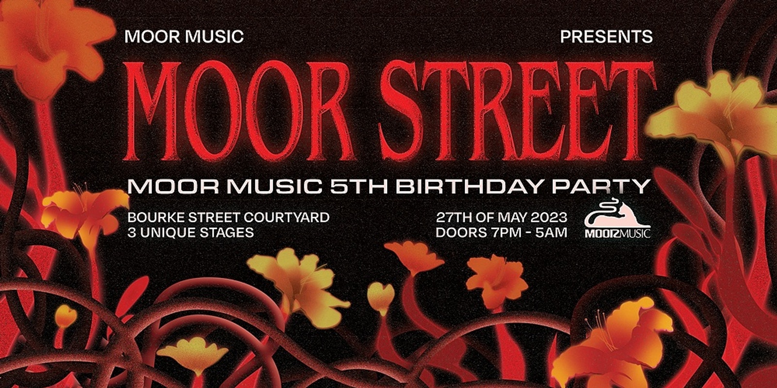 Banner image for Moor Music presents: Moor Street 5th birthday party 