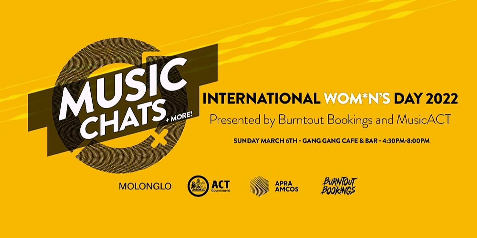 Banner image for Music Chats + More: International Wom*n's Day 2022