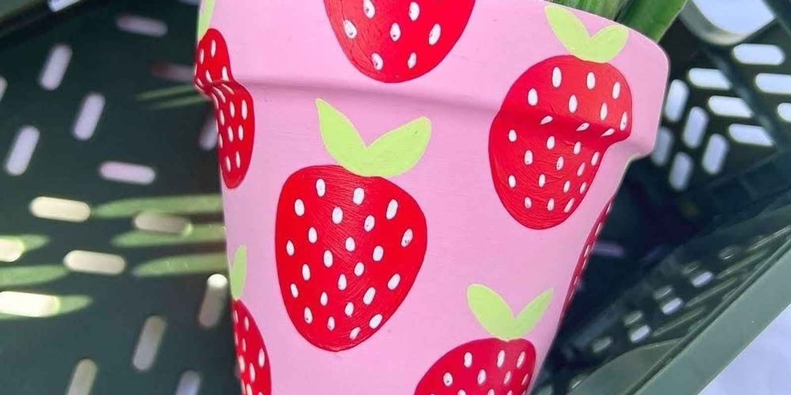 Banner image for Kids Paint + Sip Strawberries Pot