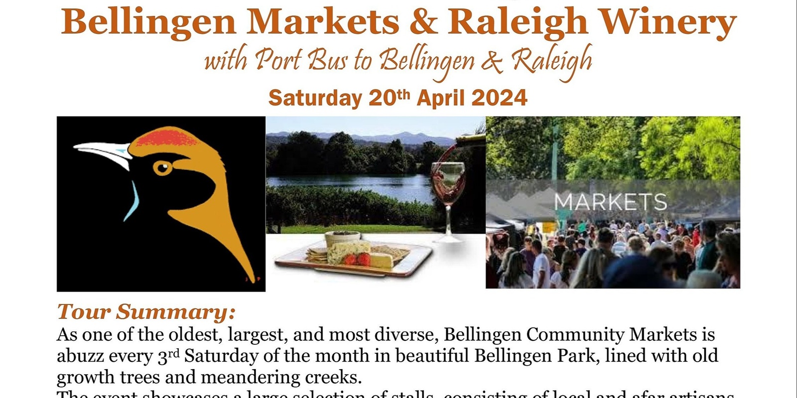 Banner image for Bellingen Markets & Raleigh Winery