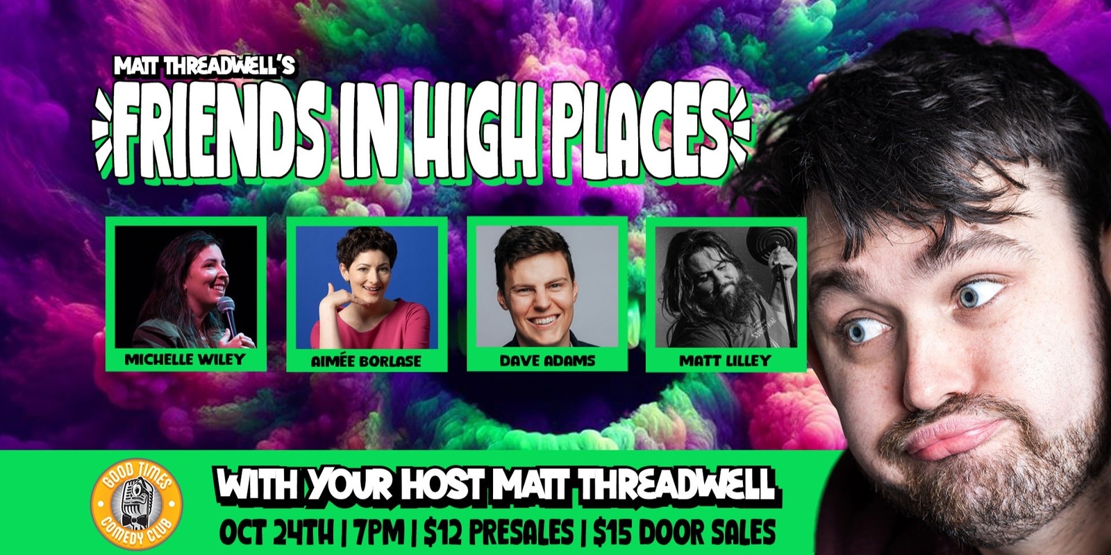 Banner image for Friends in High Places - Hosted by Matt Threadwell