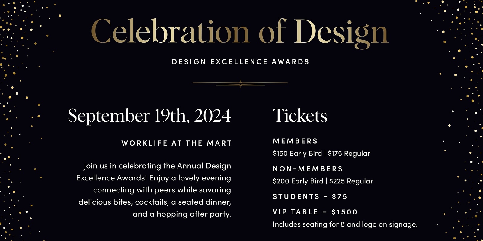 Banner image for Celebration of Design: Design Excellence Awards