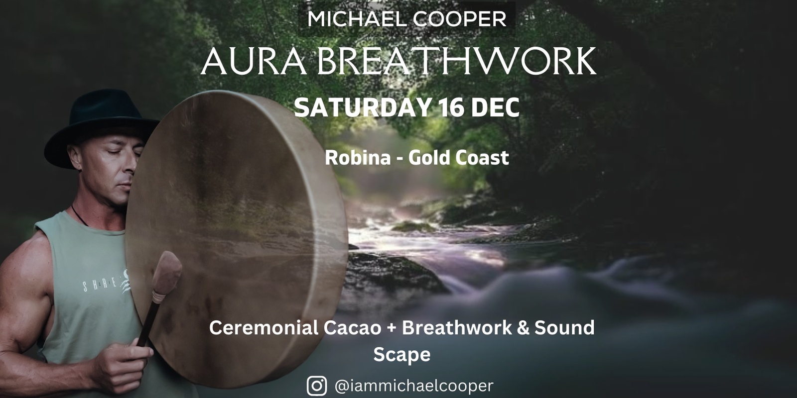 Banner image for AURA - Cacao, Breath & Sound Journey Gold Coast - Dec 2023