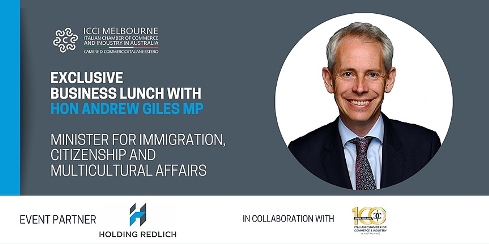 Banner image for Exclusive Business Lunch with Hon. Andrew Giles MP