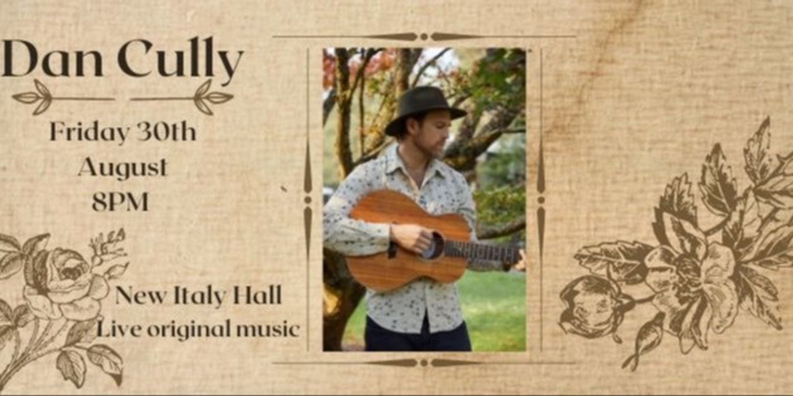 Banner image for Dan Cully - Live @New Italy Hall
