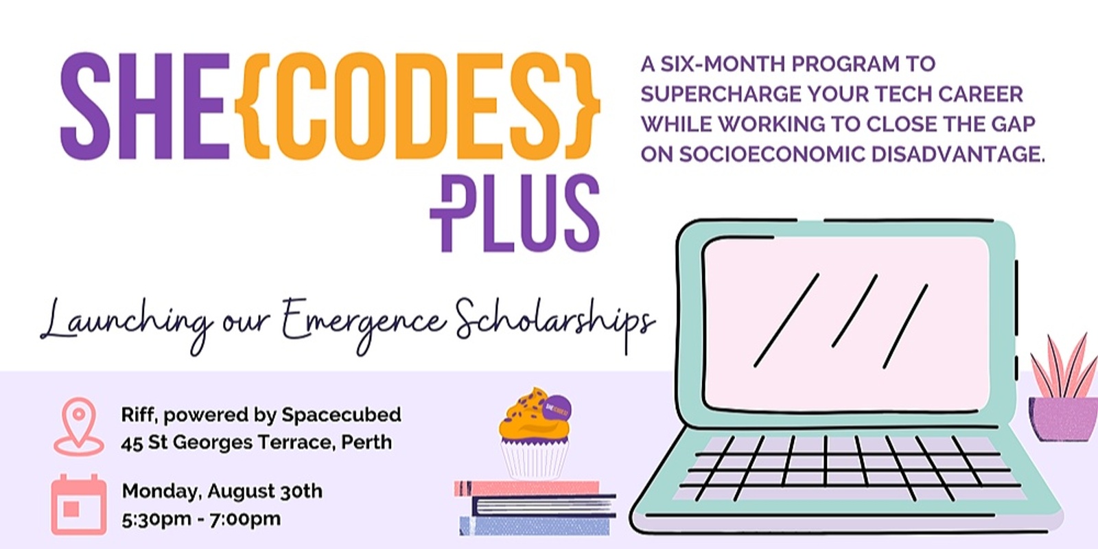 Banner image for She Codes Plus is coming back to Perth for 2021!