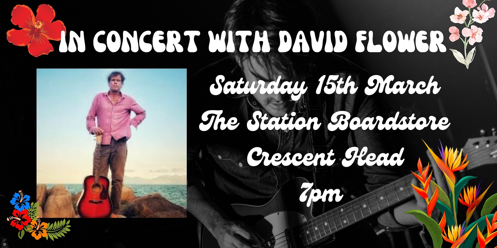 Banner image for David Flower Concert at The Station Boardstore