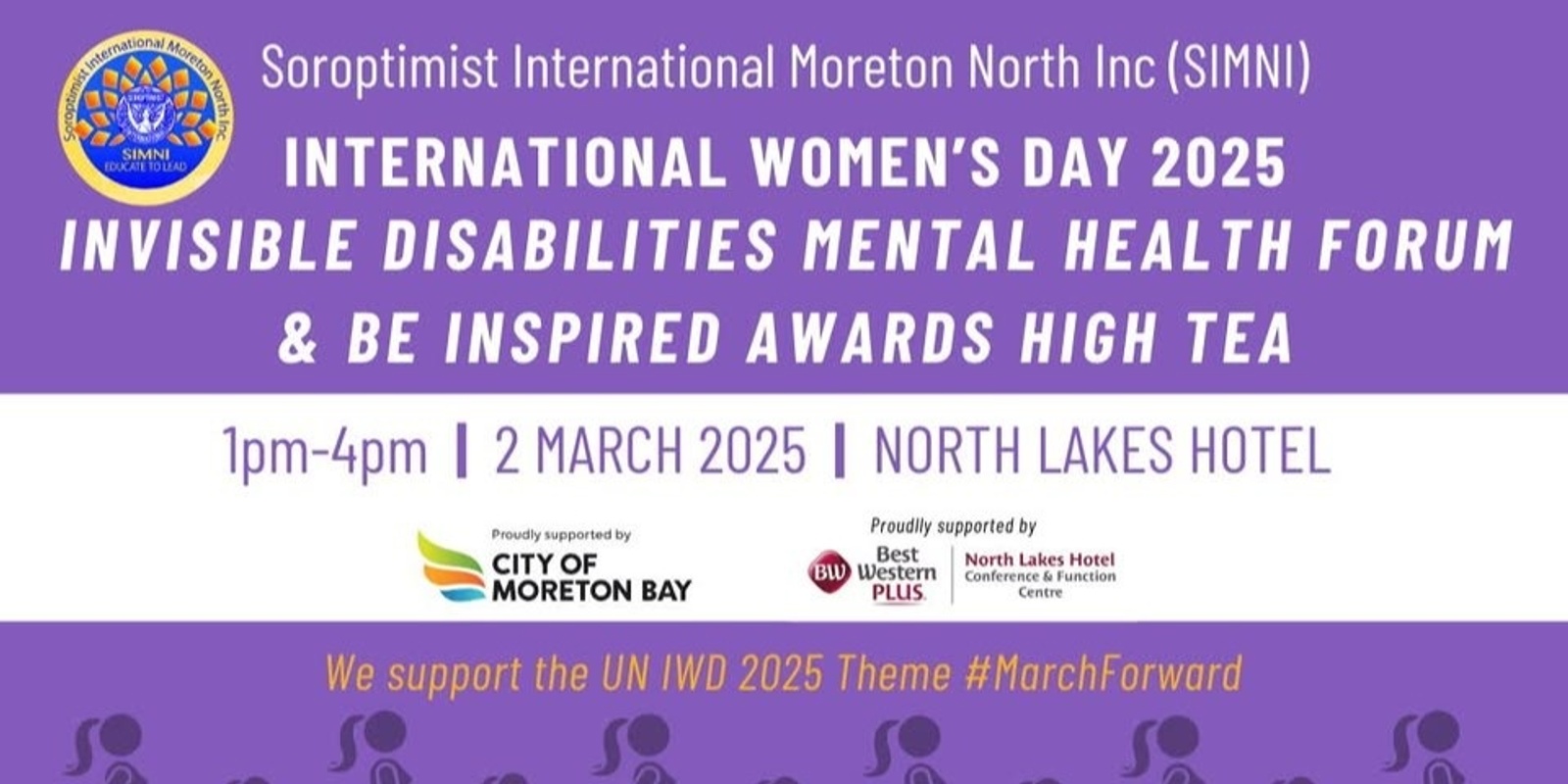 Banner image for SIMNI IWD Be Inspired Awards High Tea