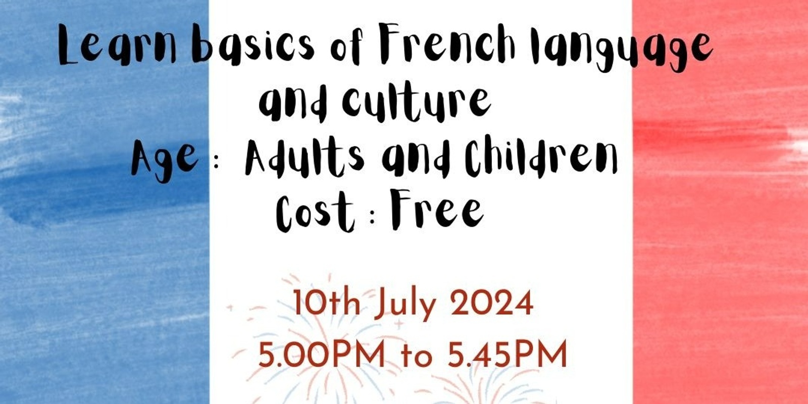 Banner image for Bastille Day Celebration and FREE French Trial Class