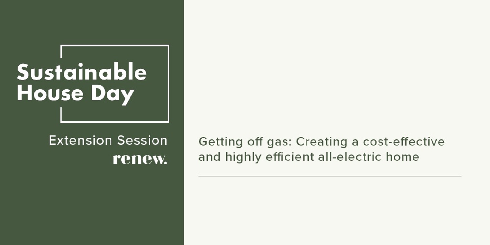 Banner image for Getting off gas: Creating a cost-effective and highly efficient all-electric home