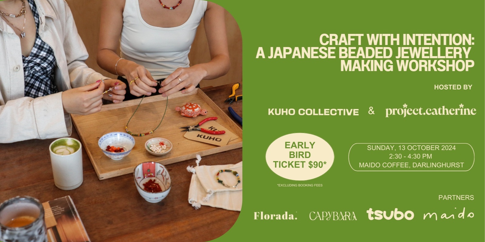 Banner image for Craft with Intention: A Japanese Beaded Jewellery Making Workshop