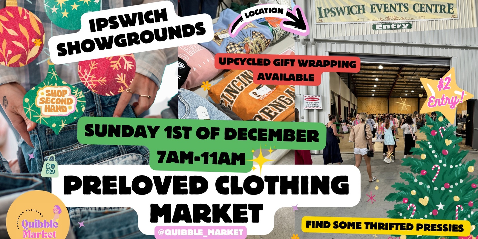 Banner image for Quibble Market Preloved Fashion 1st of December | XMAS Market 