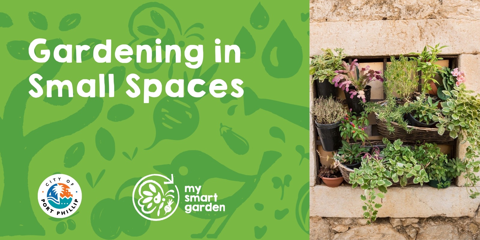 Banner image for Gardening in Small Spaces