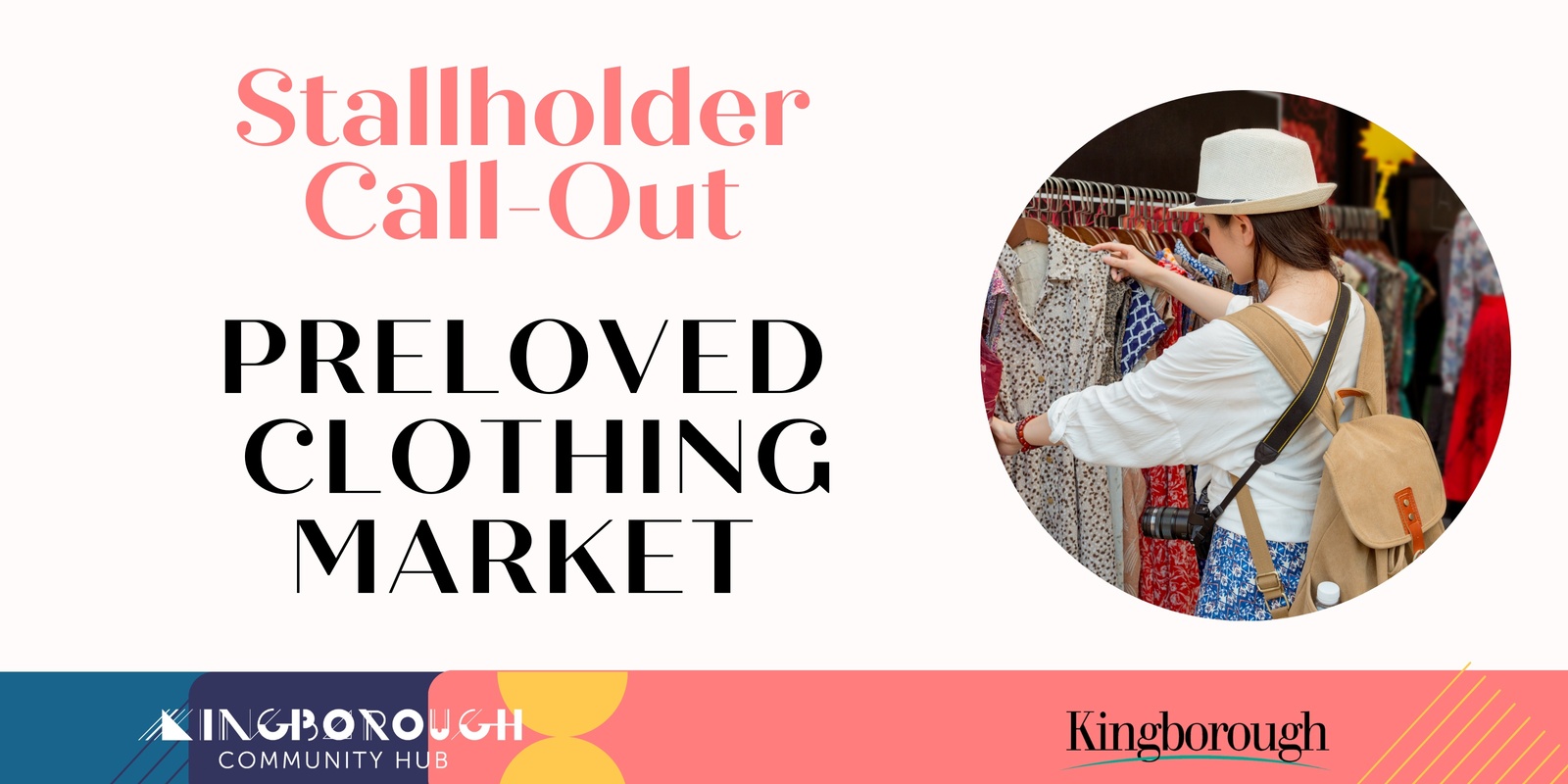 Banner image for Pre-loved clothing market at the Kingborough Community Hub - stallholders call-out 