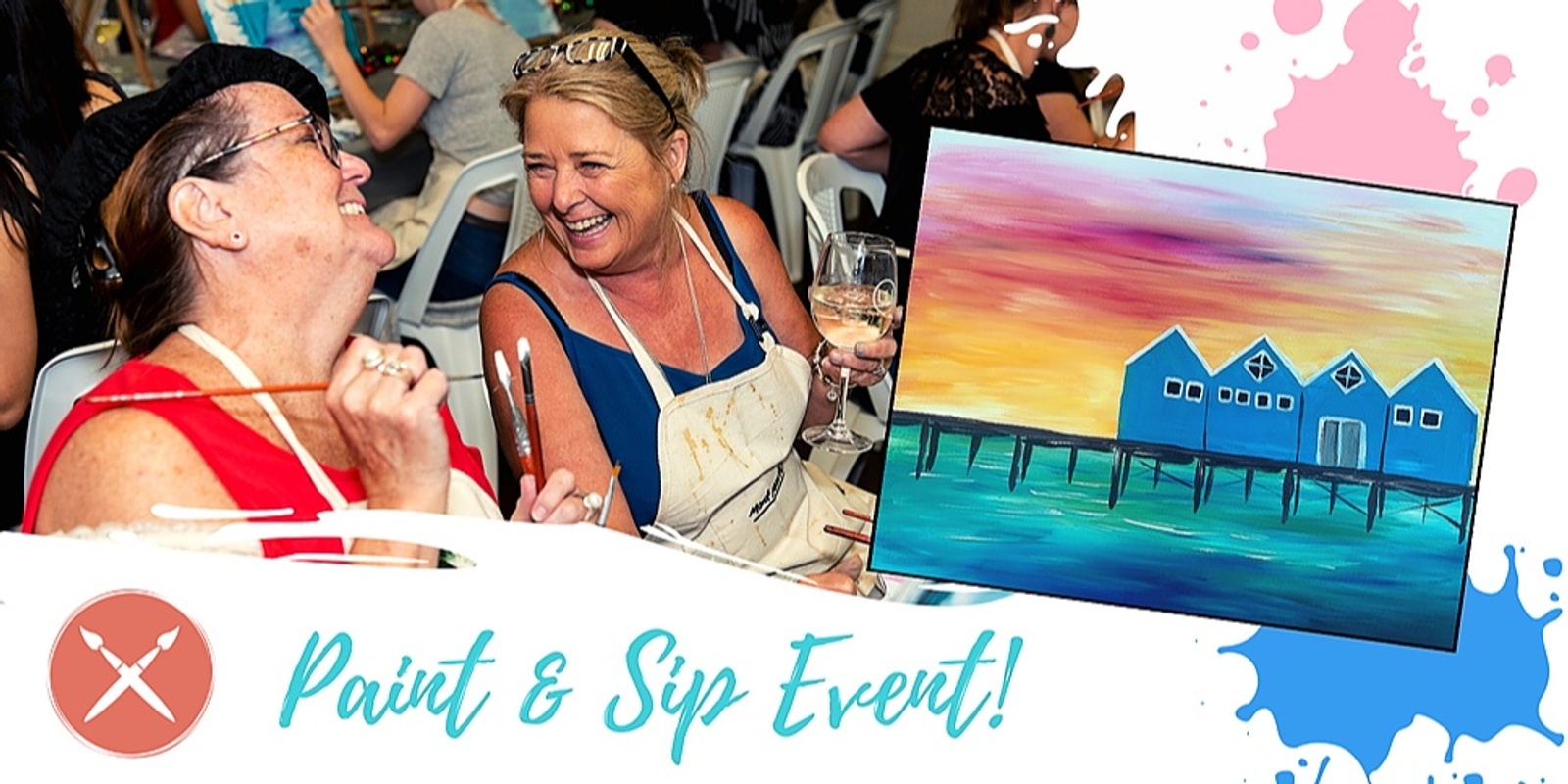 Banner image for Paint & Sip Event: Busselton Jetty 15/04/23