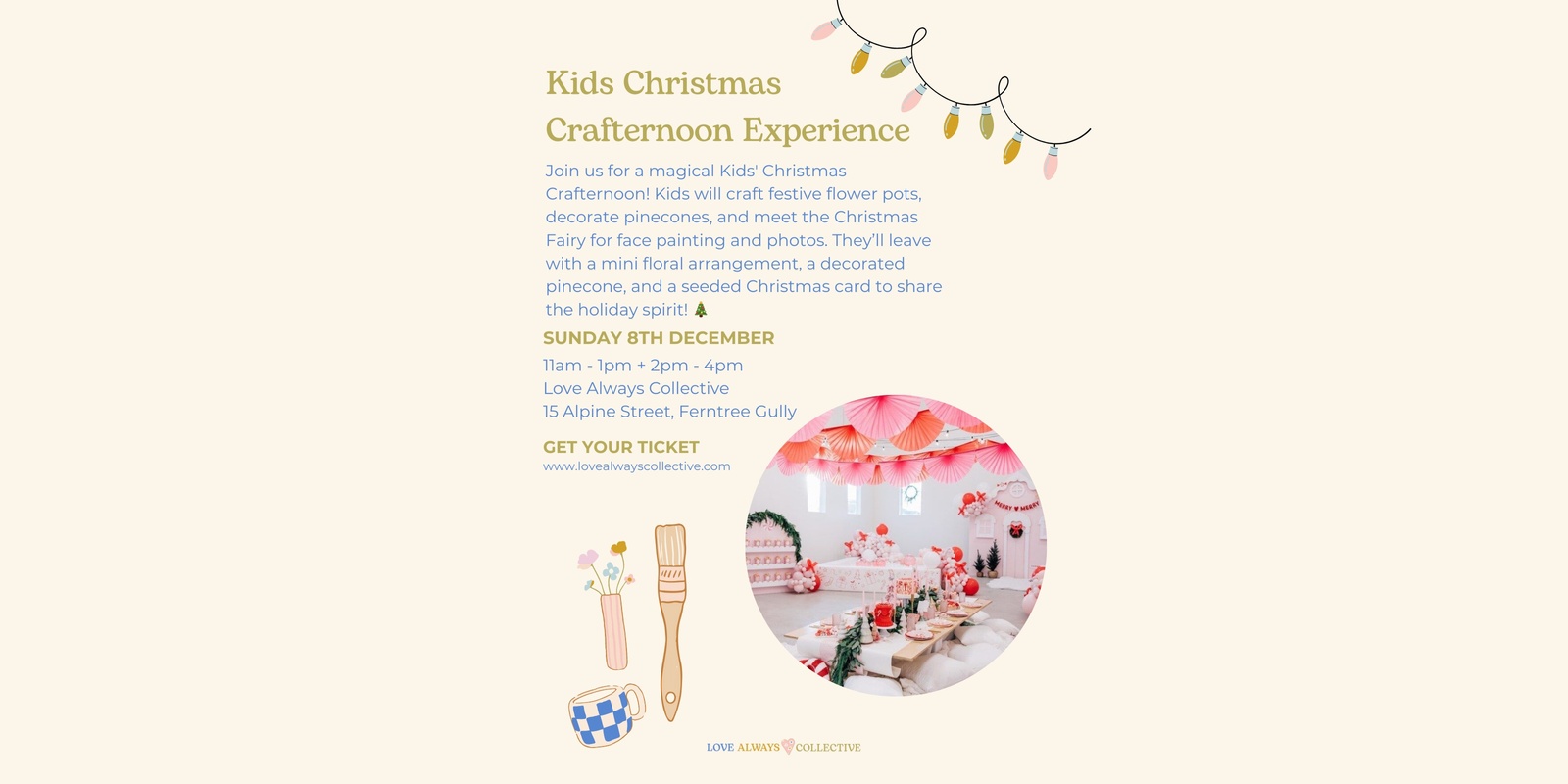 Banner image for Kids Christmas Crafternoon Experience - Morning Session