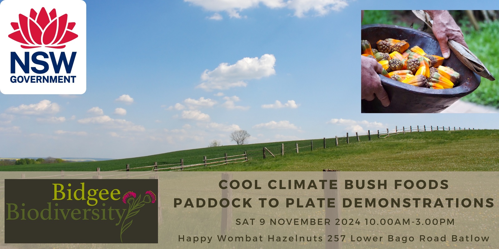 Banner image for Native Foods Paddock To Plate Experience in Batlow