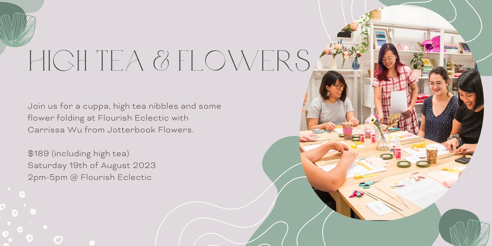 Banner image for High Tea & Flowers