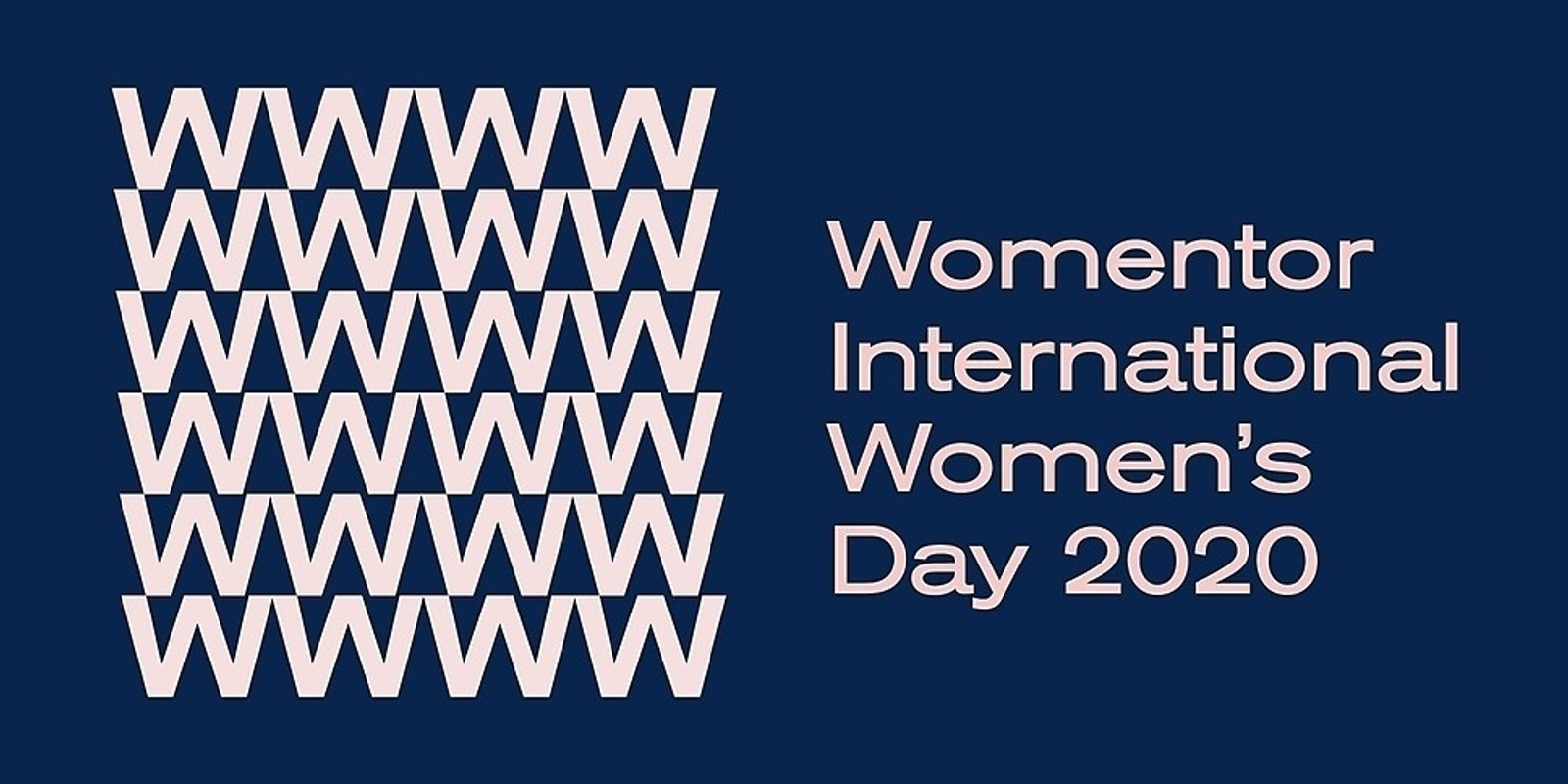 Banner image for Womentor International Women's Day 2020