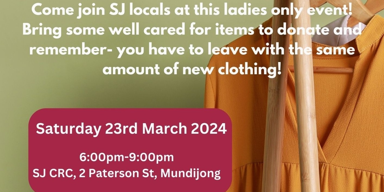 Banner image for SJ Ladies Clothes Swap