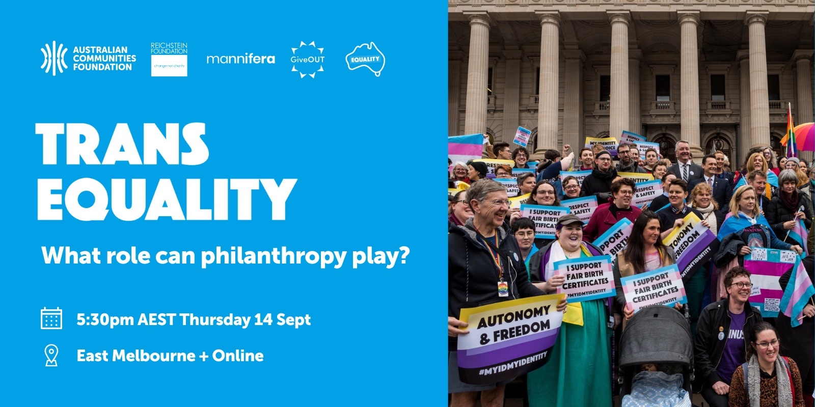 Banner image for TransEquality: What role can philanthropy play?