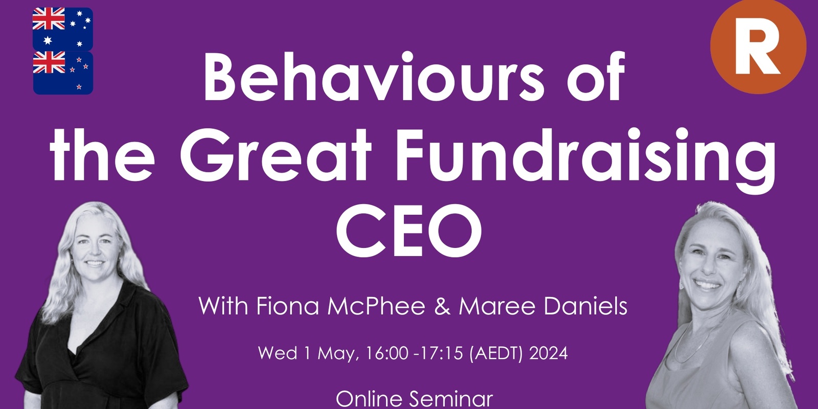 Banner image for Behaviours of the Great Fundraising CEO May 2024