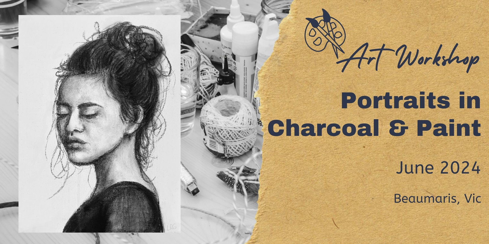 Banner image for Portraits in Charcoal and Paint