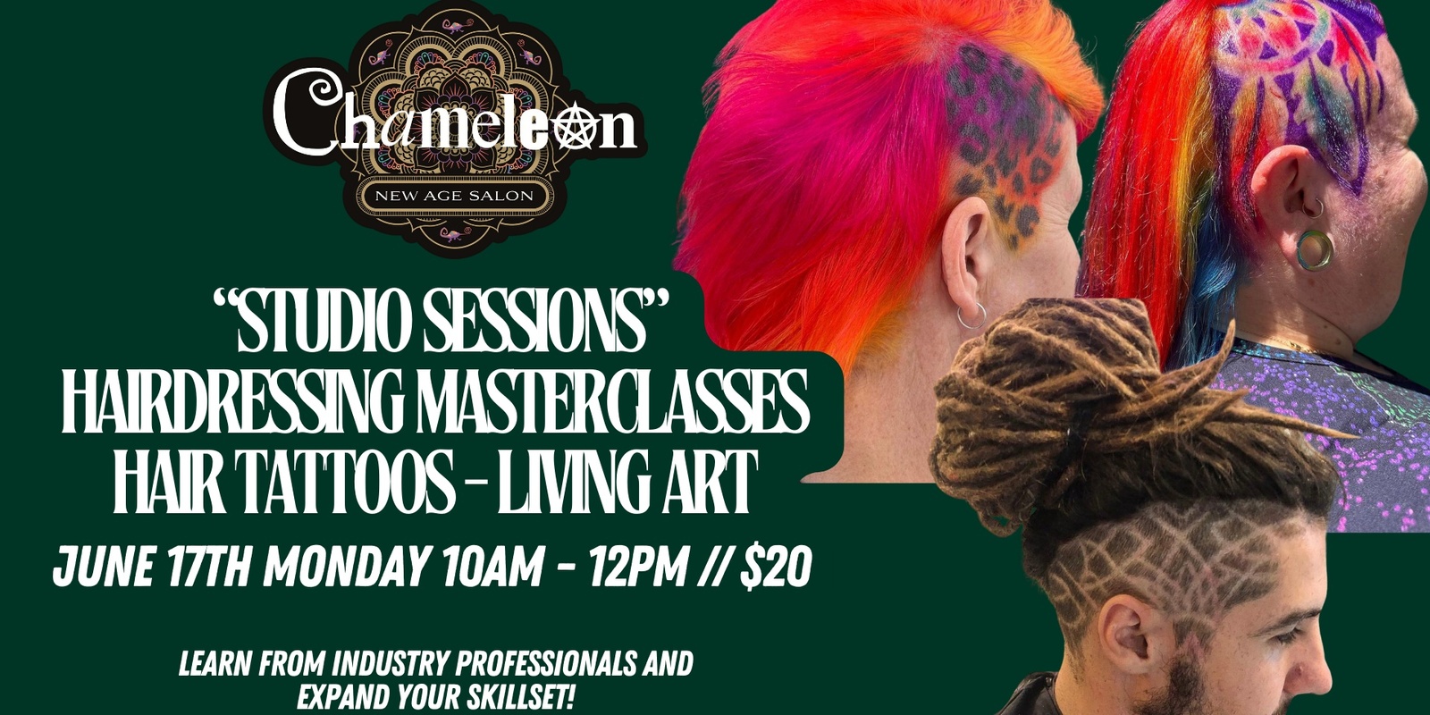 Banner image for Hair Tattoos - Living Art Masterclass with Marco