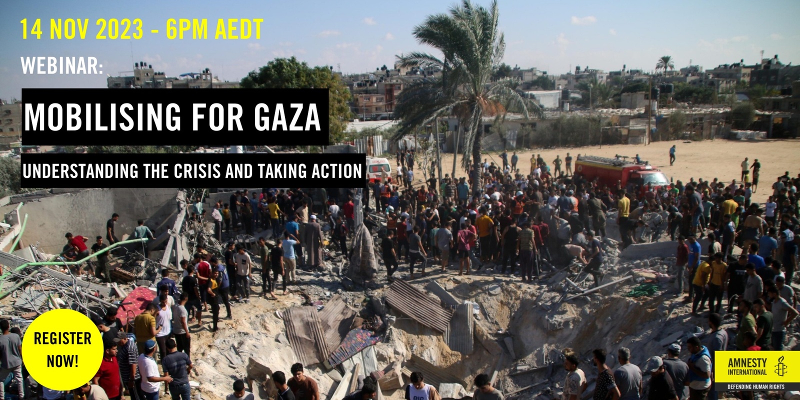 Banner image for Mobilising for Gaza: Understanding the Crisis and Taking Action