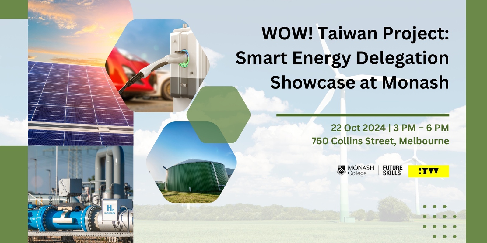 Banner image for WOW! Taiwan Project: Smart Energy Delegation Showcase at Monash