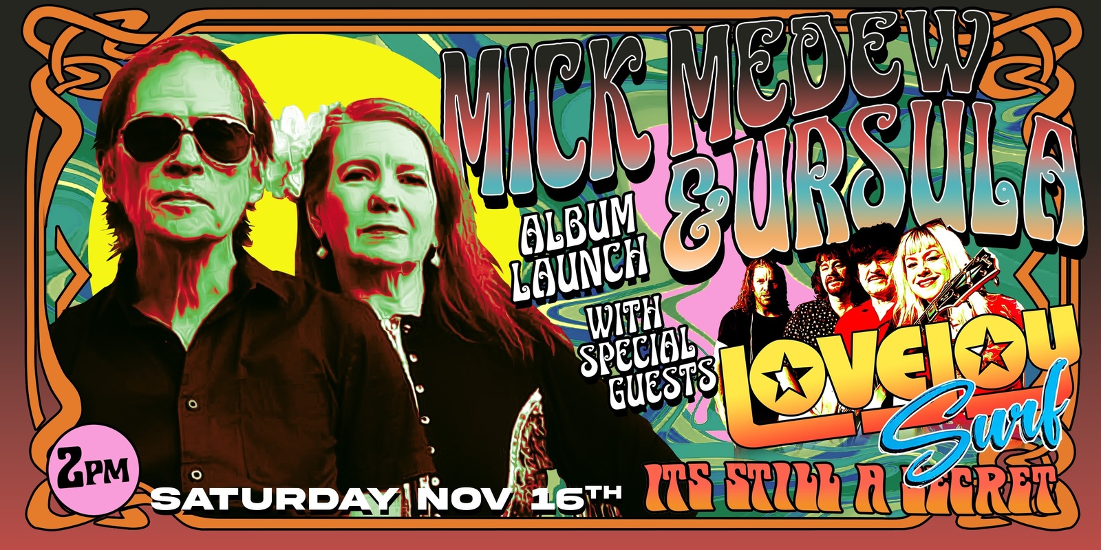 Banner image for MICK MEDEW AND URSULA ‘IN THE ZONE’  ALBUM LAUNCH