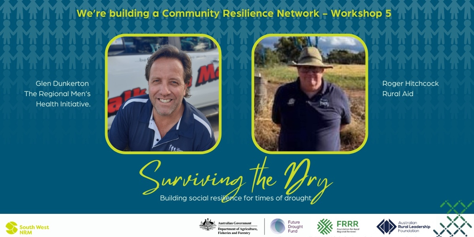 Banner image for Community Resilience Network – Workshop 5 – Exploring community health and wellbeing services