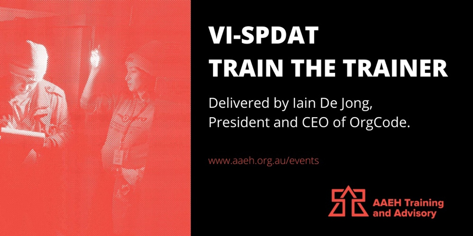 Banner image for VI-SPDAT Train the Trainer session
