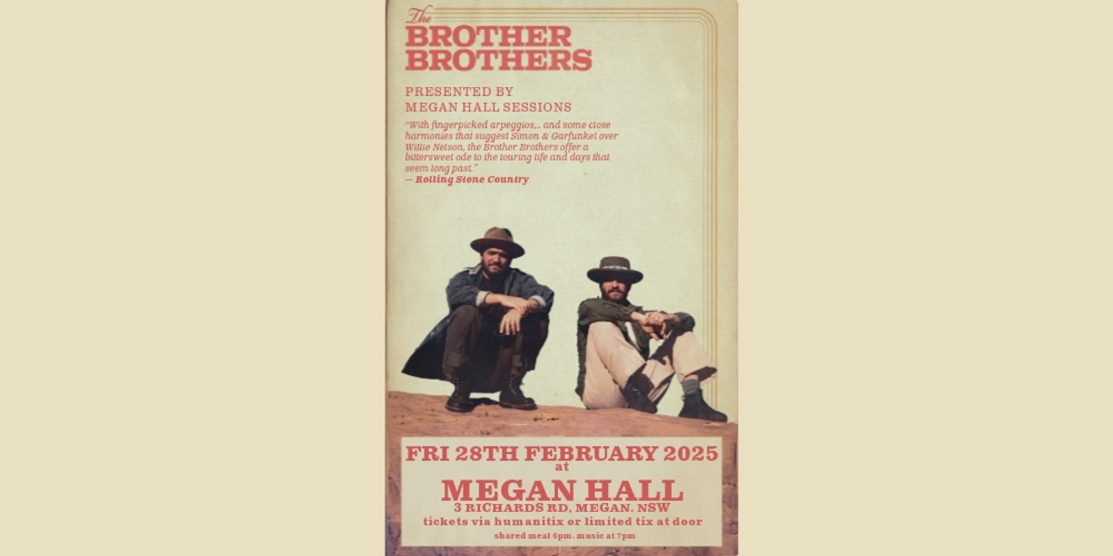 Banner image for Megan Hall Presents The Brother Brothers