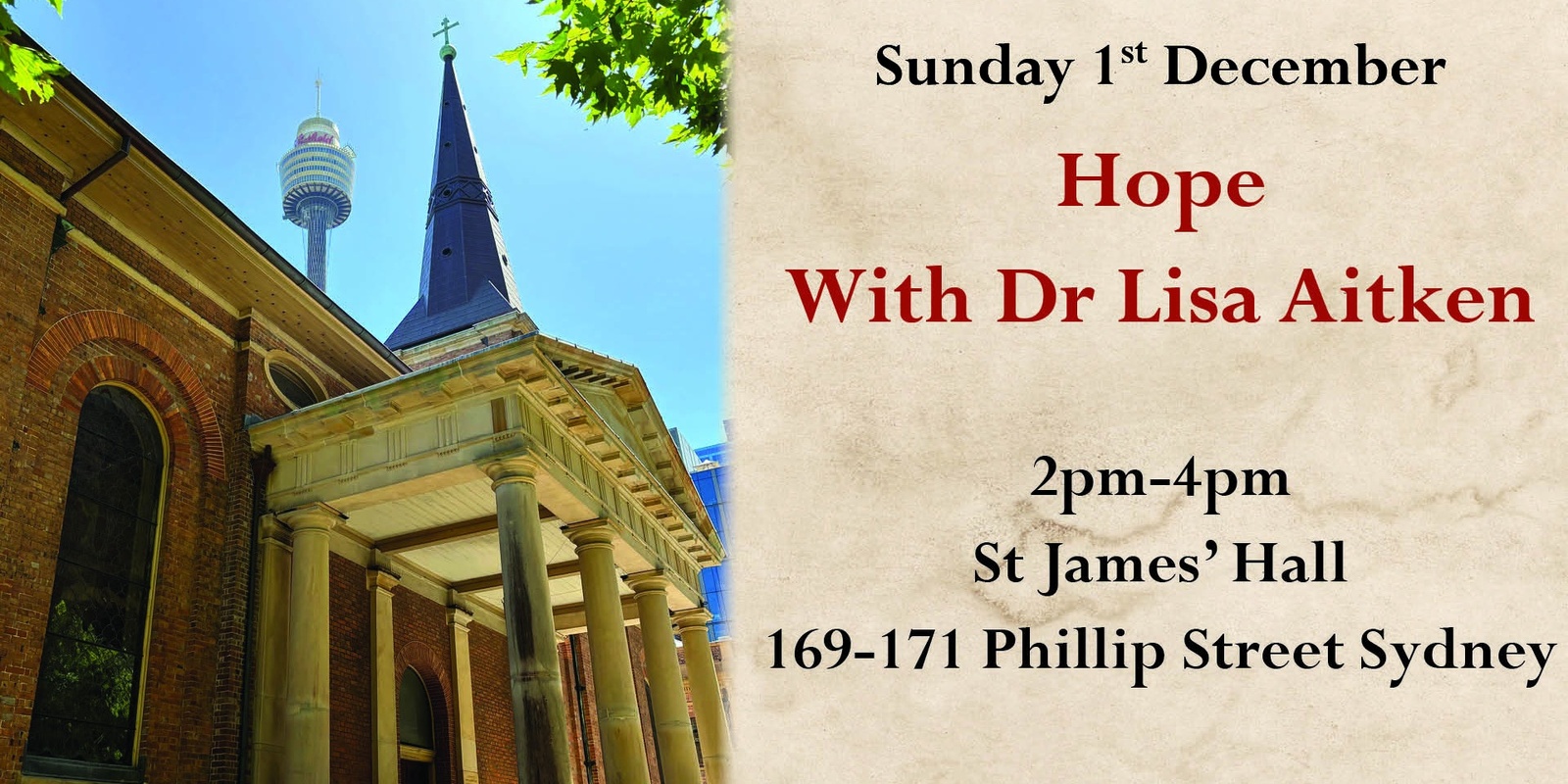 Banner image for Hope: with Dr Lisa Aitken