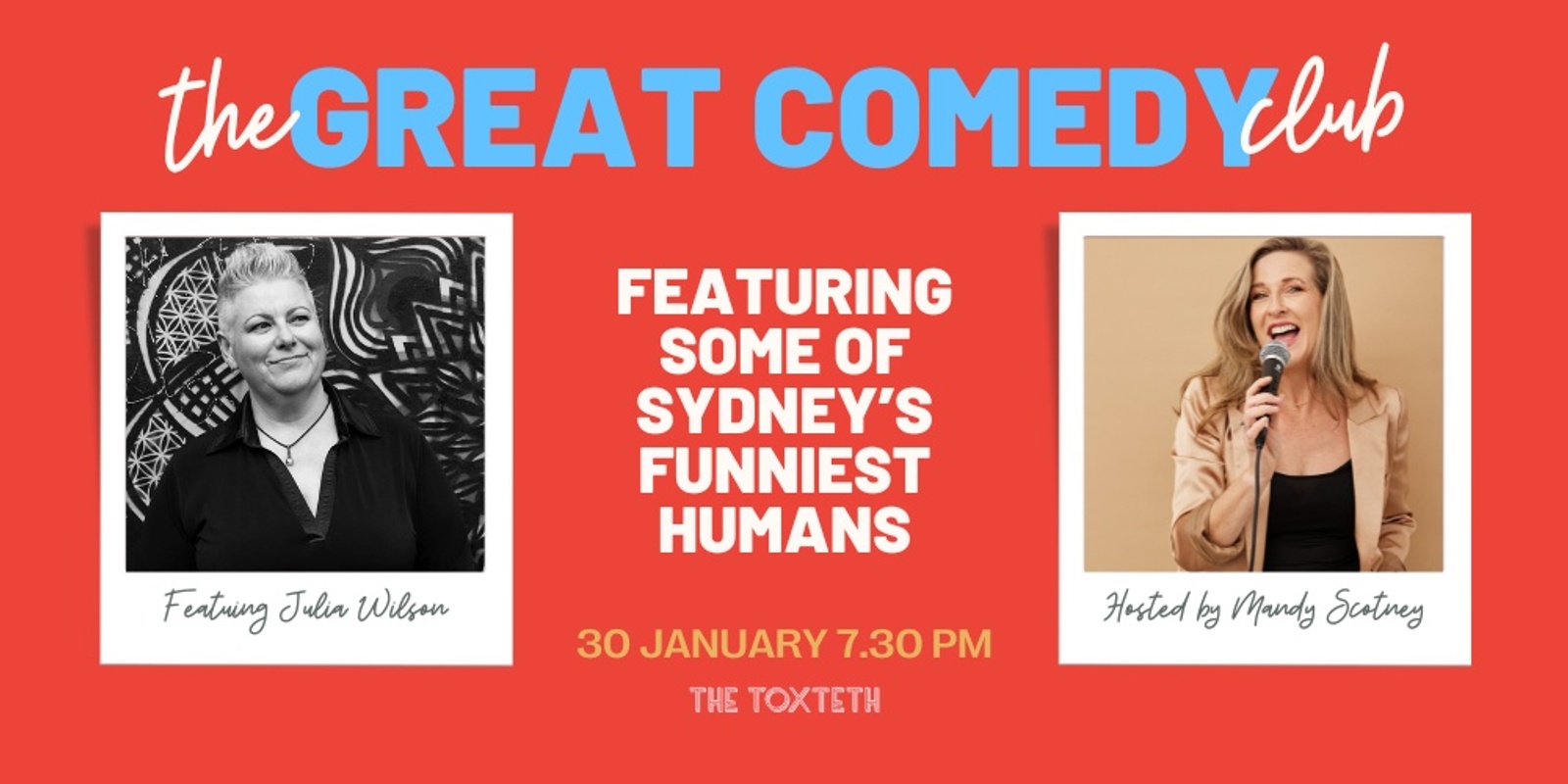 Banner image for The Great Comedy Club 30 January, 2025