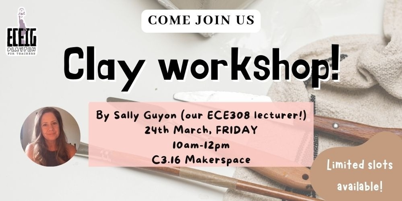Banner image for Clay Workshop by Sally Guyon
