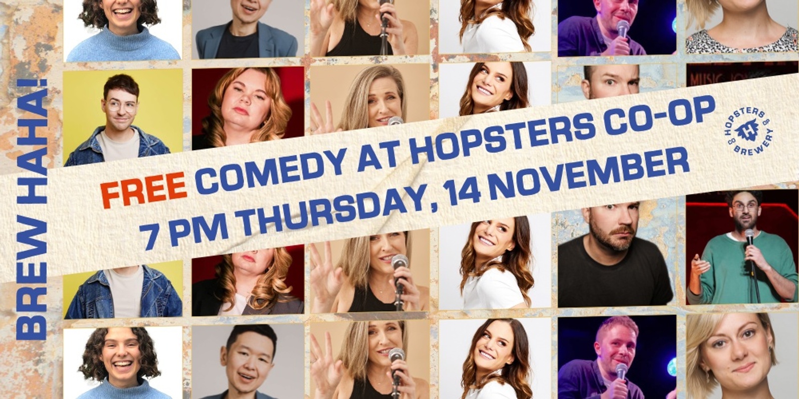 Banner image for Brew Haha FREE Comedy at Hopsters 14 NOV