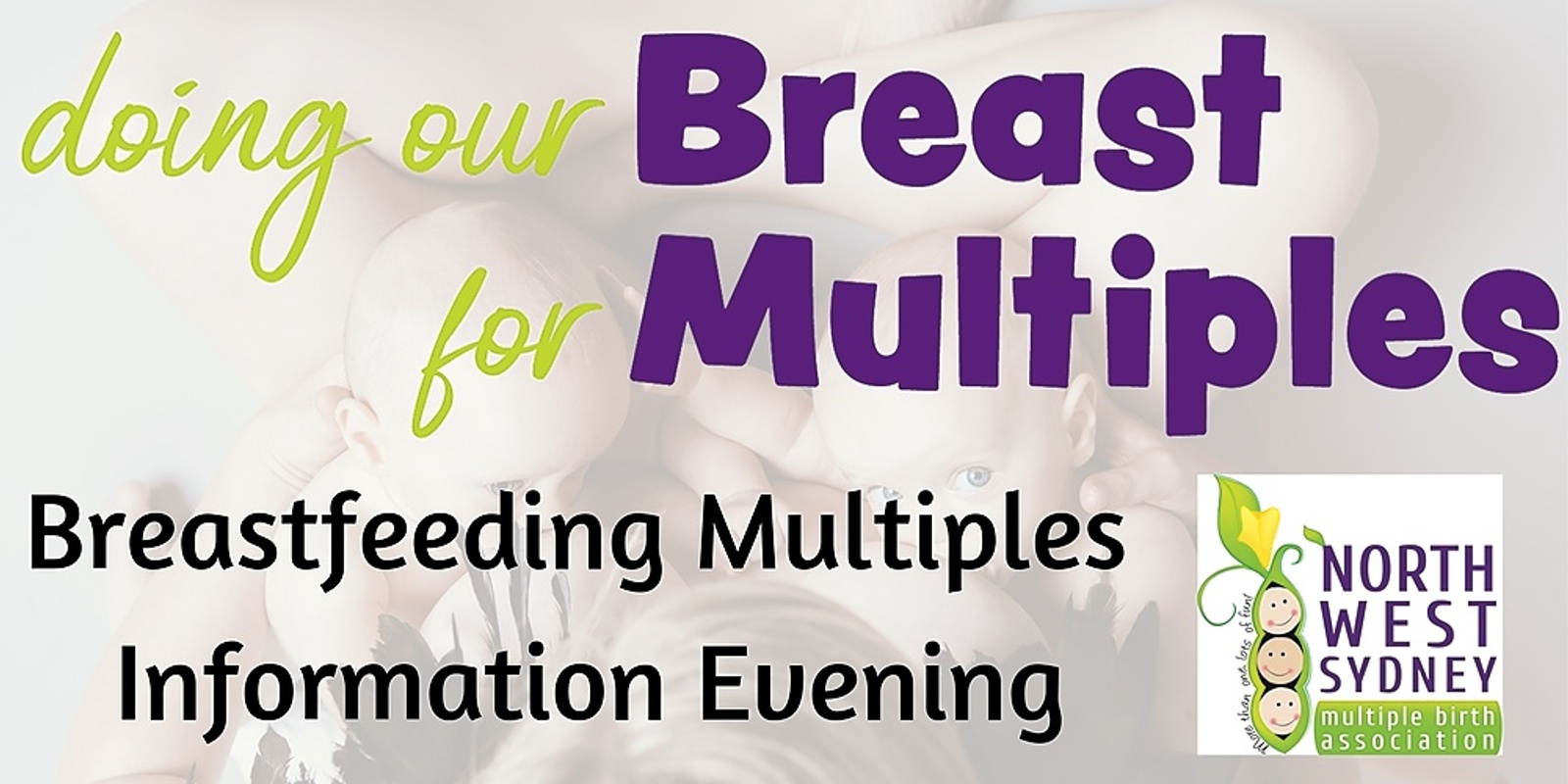 Banner image for Breastfeeding Multiples Information Evening with Chris Minogue