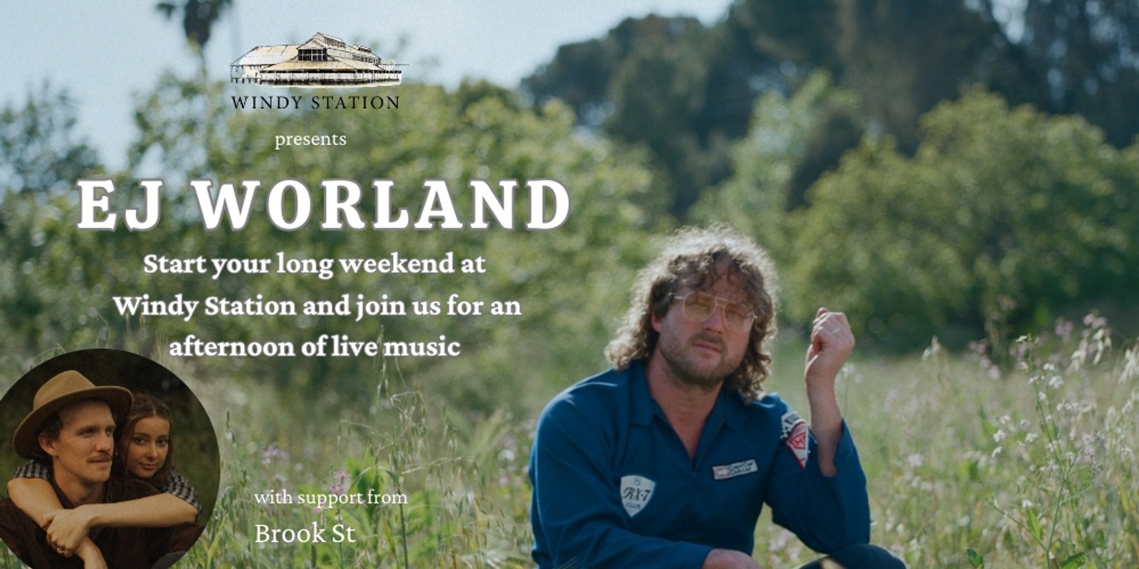 Banner image for Live Music at Windy Station feat EJ Worland and Brook St