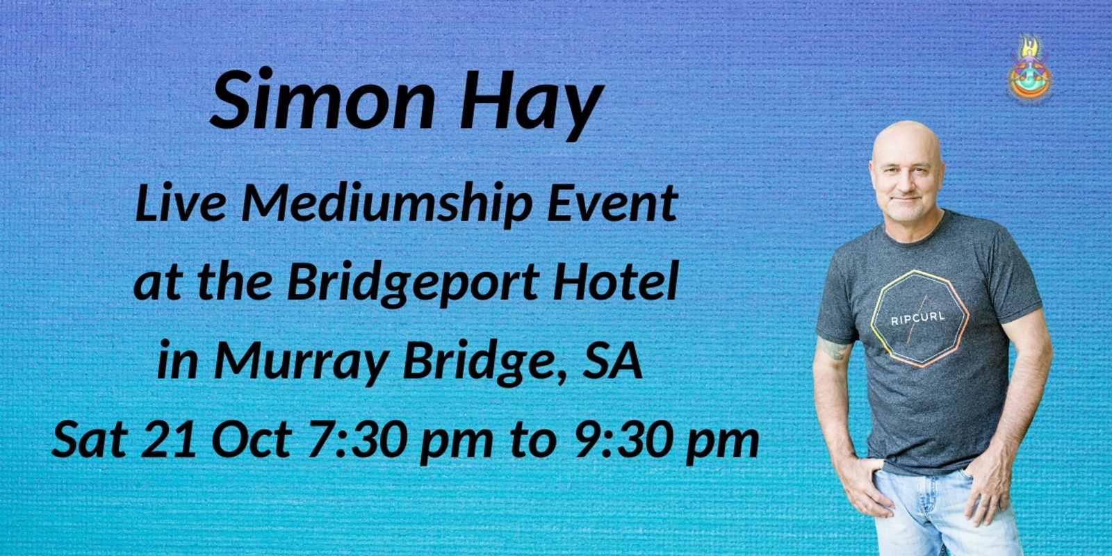 Banner image for Aussie Medium, Simon Hay at the Bridgeport Hotel