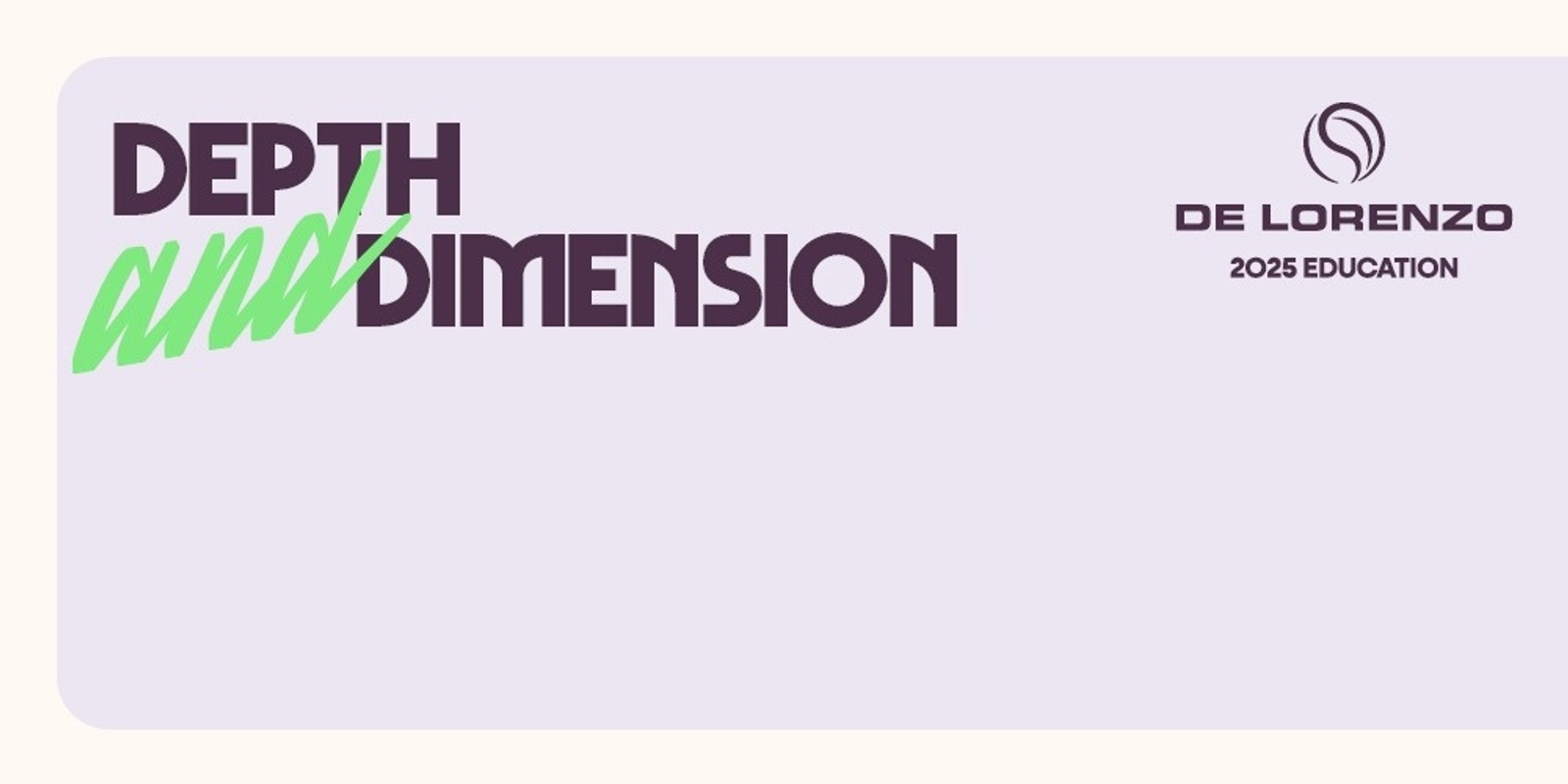 Banner image for Depth and Dimension - Melbourne (VIC)