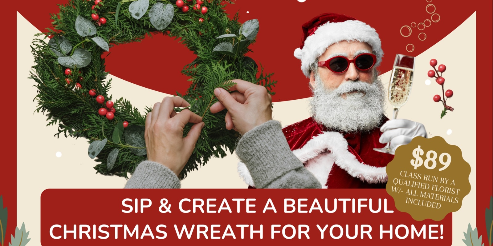 Banner image for Wreath & Sip Workshop