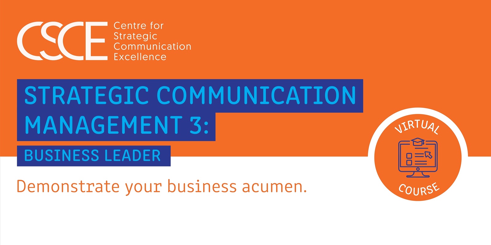 Banner image for Strategic Communication Management 3: Business Leader – North America