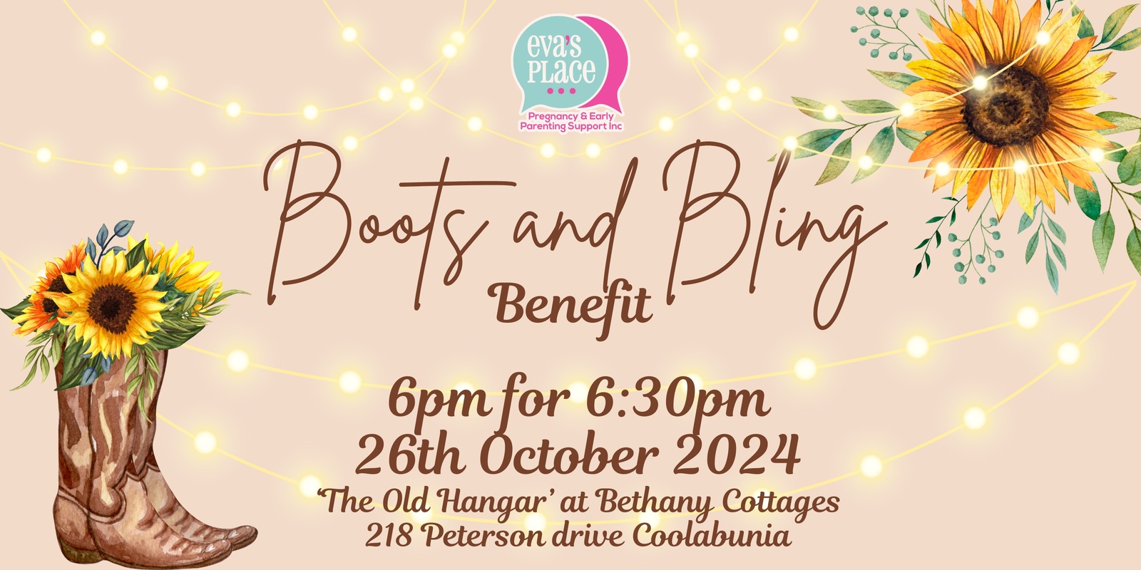 Banner image for Boots and Bling Benefit