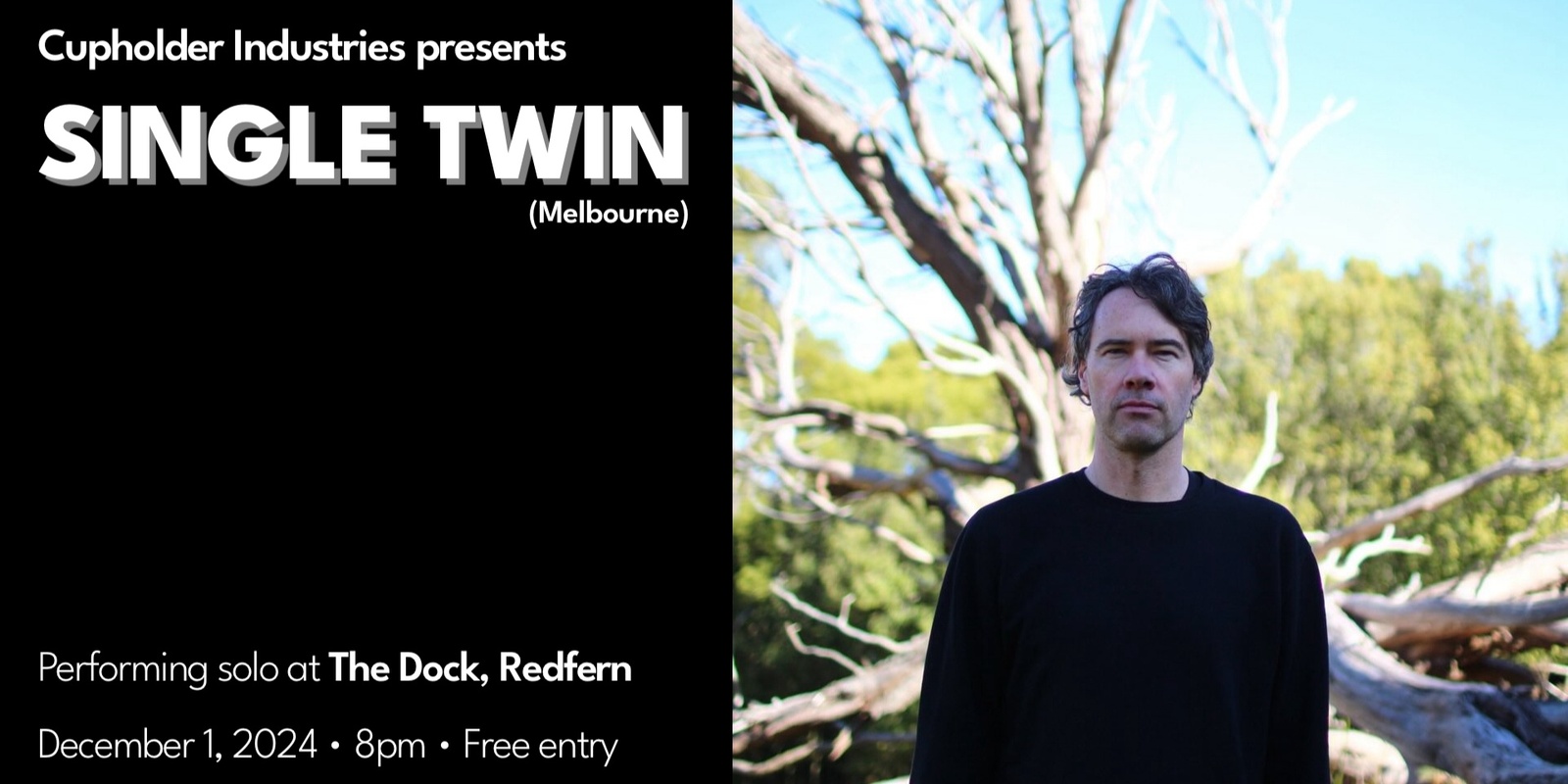 Banner image for SINGLE TWIN (solo) // live at The Dock, Redfern