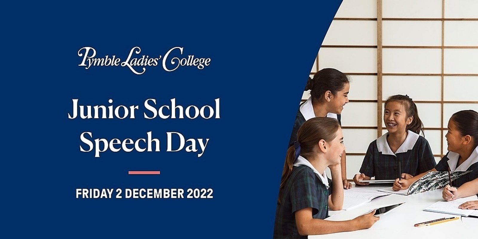 Banner image for Junior School Speech Day - 2 December 2022, 1.30pm RSVP